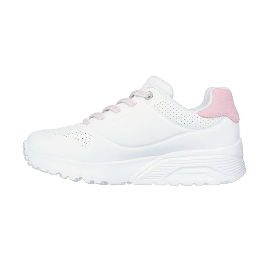 TENIS SKECHERS UNO LITE PARA NIÑA COLOR BLANCO
