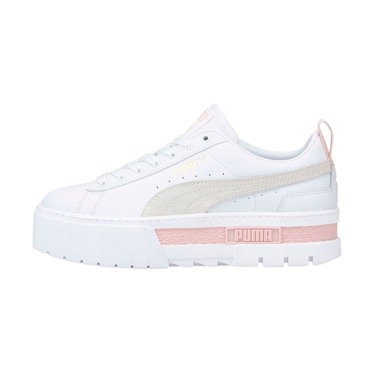 TENIS PUMA MAYZE LTH PARA DAMA COLOR BLANCO BEIGE ROSA