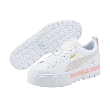 TENIS PUMA MAYZE LTH PARA DAMA COLOR BLANCO BEIGE ROSA