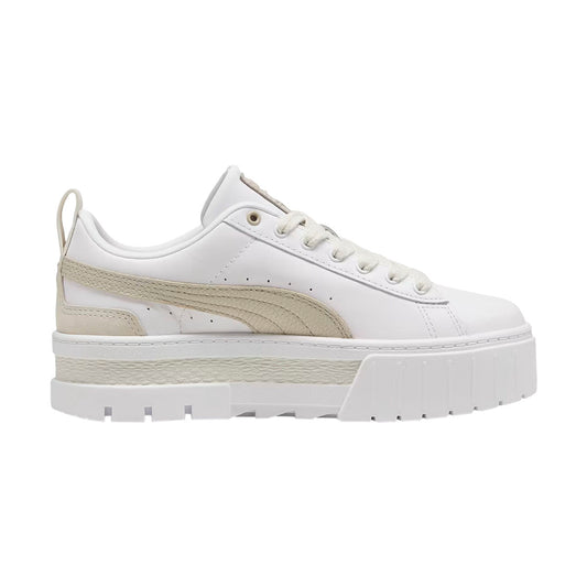 TENIS PUMA MAYZE LUXE PARA DAMA COLOR BLANCO BEIGE
