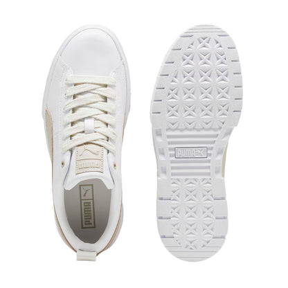 TENIS PUMA MAYZE LUXE PARA DAMA COLOR BLANCO BEIGE