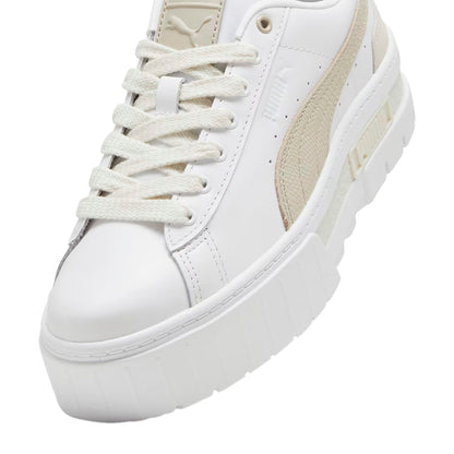 TENIS PUMA MAYZE LUXE PARA DAMA COLOR BLANCO BEIGE