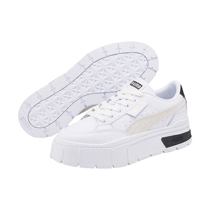 TENIS PUMA MAYZE STACK PARA DAMA COLOR BLANCO BEIGE NEGRO