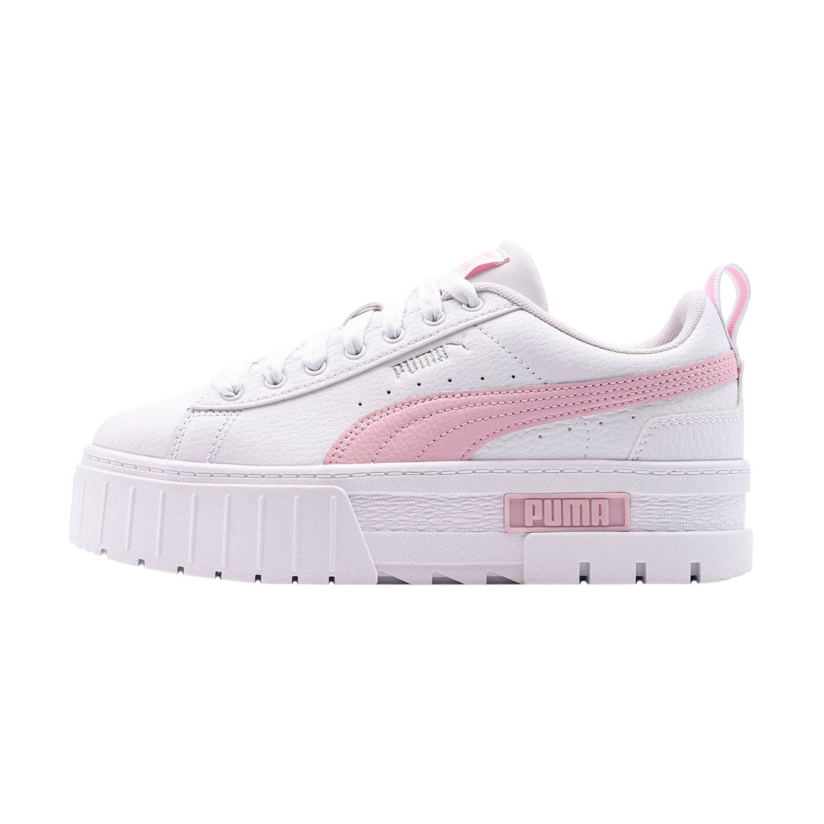 TENIS PUMA MAYZE LEATHER JUVENIL COLOR BLANCO ROSA