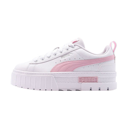 TENIS PUMA MAYZE LEATHER JUVENIL COLOR BLANCO ROSA