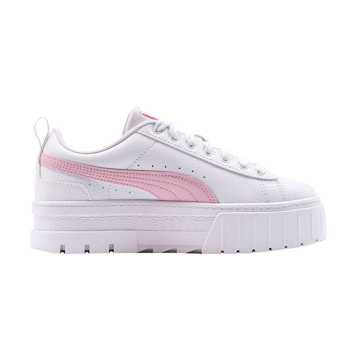 TENIS PUMA MAYZE LEATHER JUVENIL COLOR BLANCO ROSA
