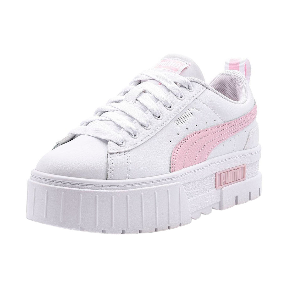 TENIS PUMA MAYZE LEATHER JUVENIL COLOR BLANCO ROSA