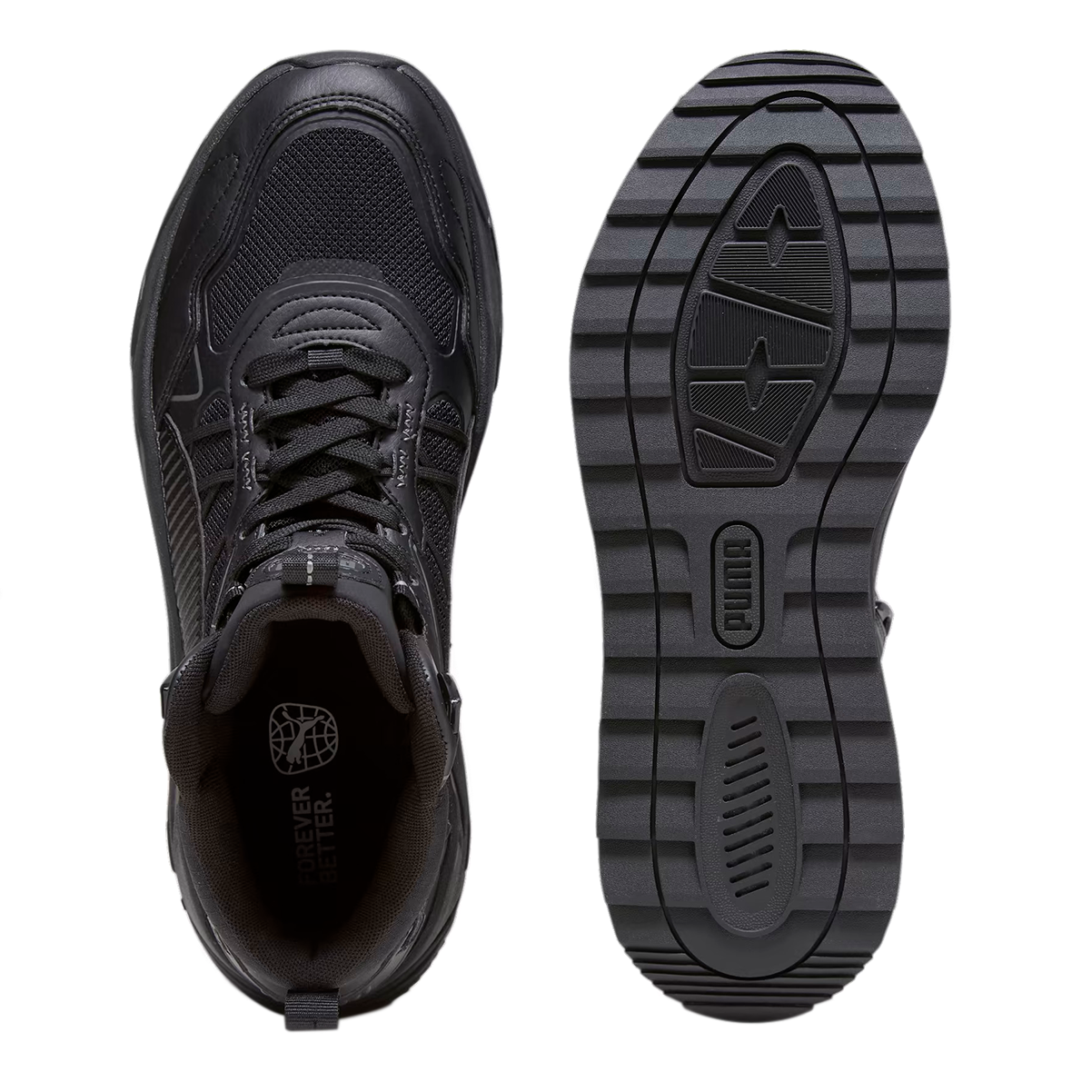 TENIS PUMA TRINITY MID PARA CABALLERO COLOR NEGRO MONOCROMO