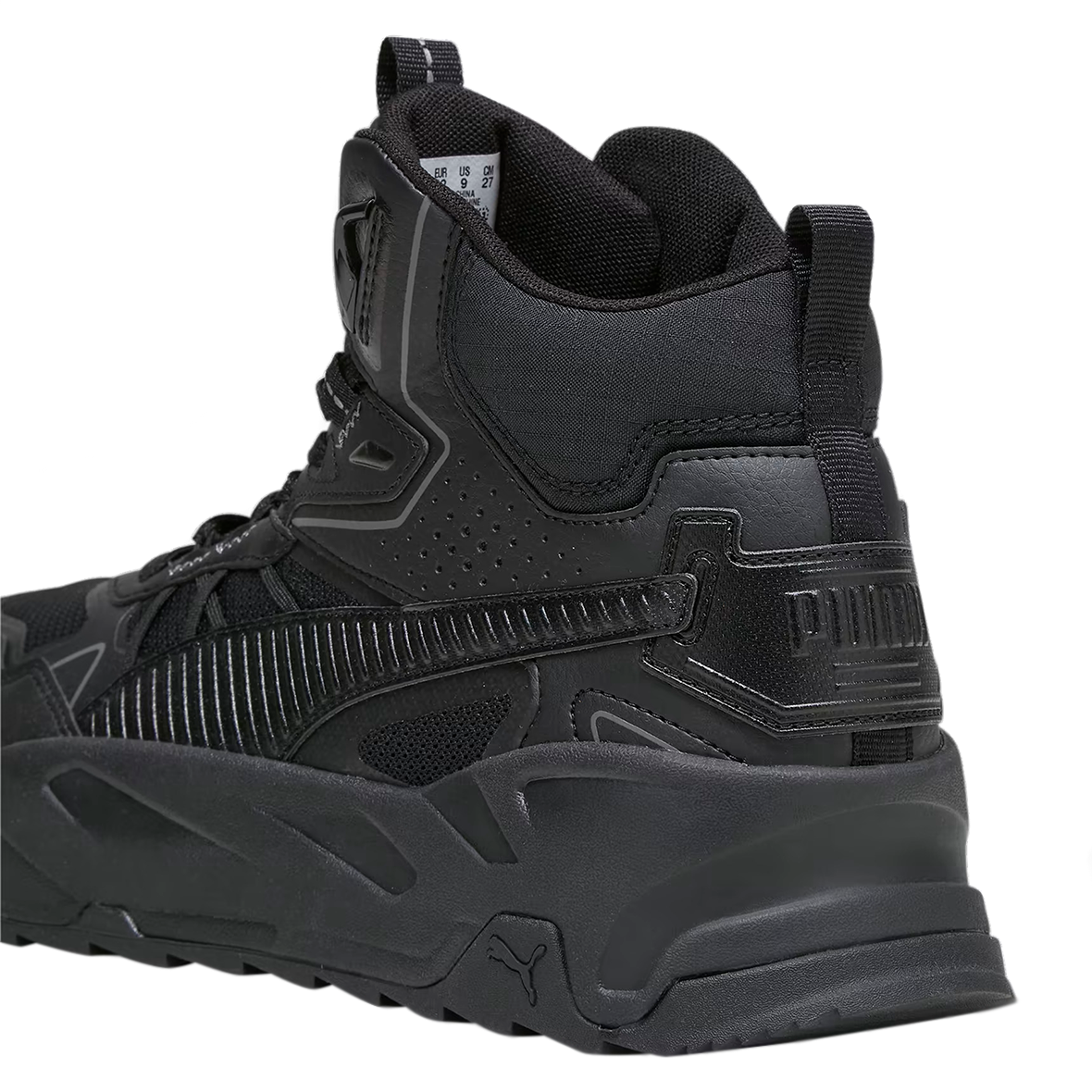 TENIS PUMA TRINITY MID PARA CABALLERO COLOR NEGRO MONOCROMO