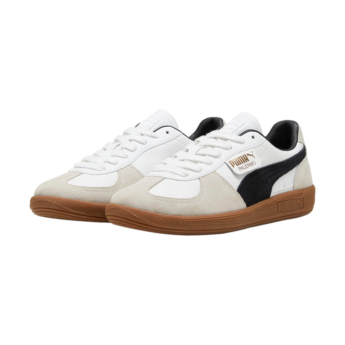 TENIS PUMA PALERMO LTH PARA CABALLERO COLOR BLANCO NEGRO