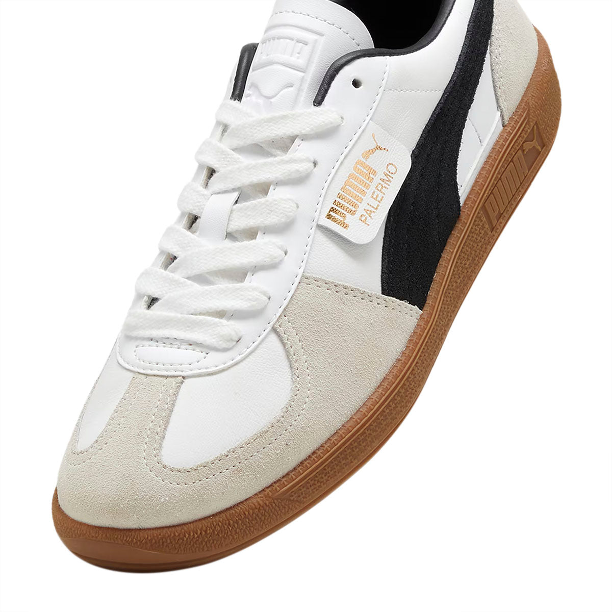 TENIS PUMA PALERMO LTH PARA CABALLERO COLOR BLANCO NEGRO