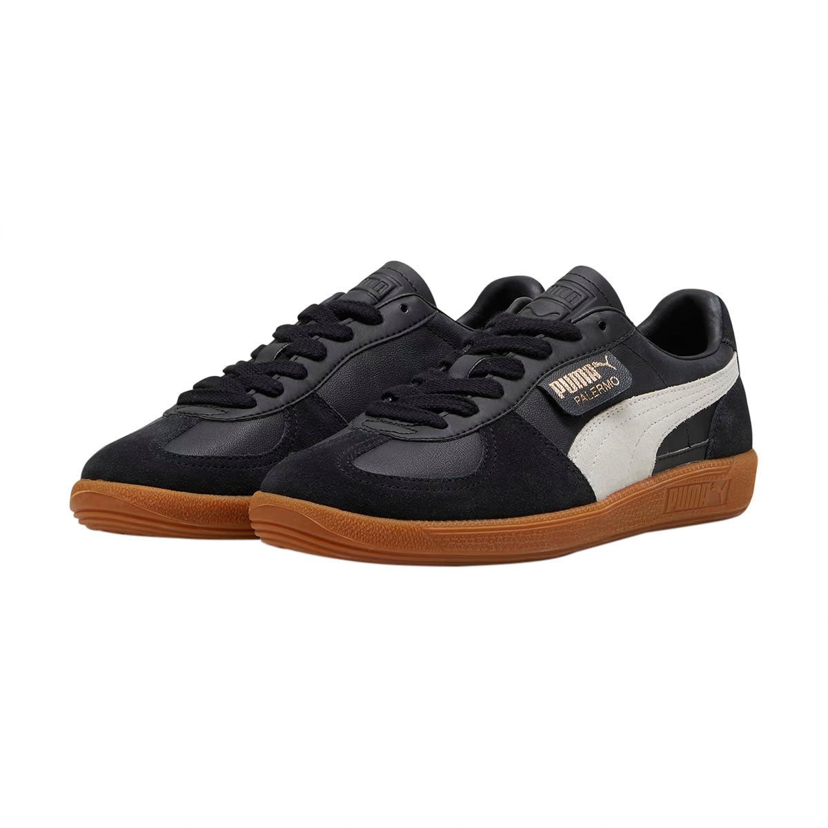 TENIS PUMA PALERMO LTH PARA CABALLERO COLOR NEGRO BLANCO