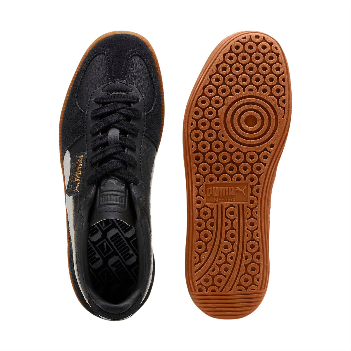 TENIS PUMA PALERMO LTH PARA CABALLERO COLOR NEGRO BLANCO