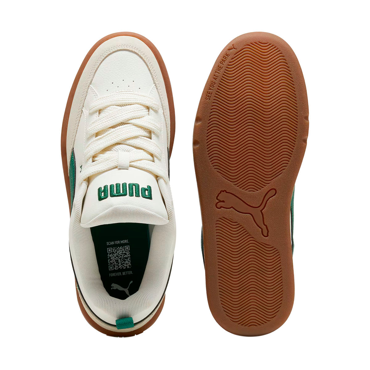 TENIS PUMA PARK LIFESTYLE PARA CABALLERO COLOR BLANCO VERDE
