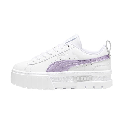 TENIS PUMA MAYZE GLOW-UP PARA DAMA COLOR BLANCO LILA