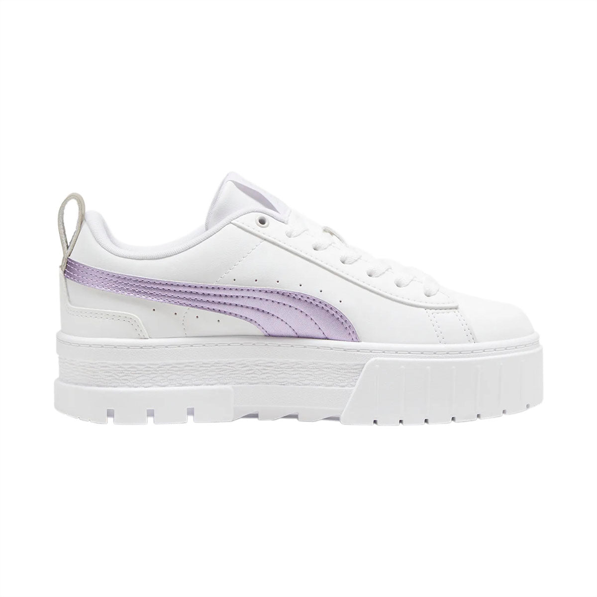 TENIS PUMA MAYZE GLOW-UP PARA DAMA COLOR BLANCO LILA
