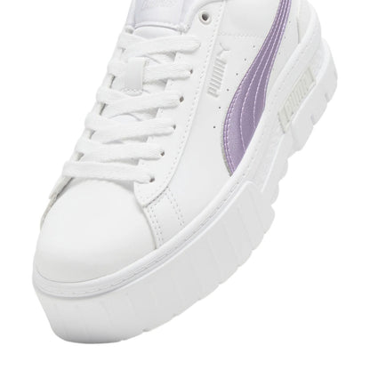 TENIS PUMA MAYZE GLOW-UP PARA DAMA COLOR BLANCO LILA