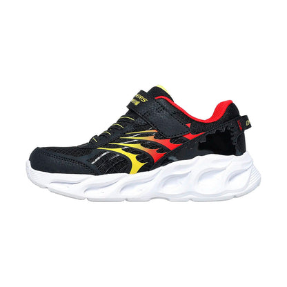 TENIS SKECHERS S LIGHTS THERMO INFANTIL COLOR NEGRO ROJO