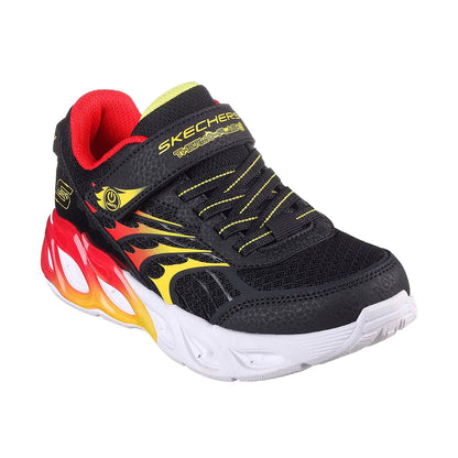 TENIS SKECHERS S LIGHTS THERMO INFANTIL COLOR NEGRO ROJO