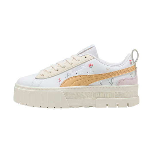 TENIS PUMA MAYZE SECRET GARDEN PARA DAMA COLOR BLANCO BEIGE