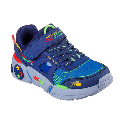 TENIS SKECHERS GAMETRONIX 2.0 INFANTIL COLOR AZUL MARINO