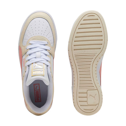 TENIS PUMA CA PRO CLASSIC II PARA DAMA COLOR BLANCO BEIGE CORAL