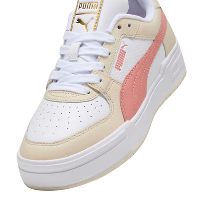 TENIS PUMA CA PRO CLASSIC II PARA DAMA COLOR BLANCO BEIGE CORAL