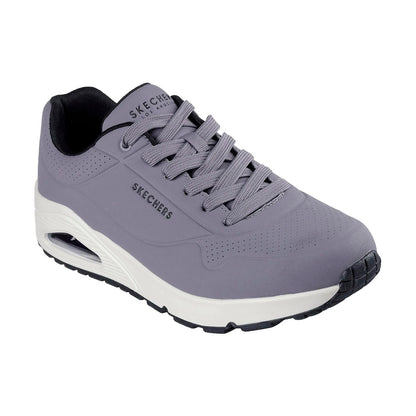 TENIS SKECHERS UNO STAND ON AIR PARA CABALLERO COLOR GRIS NEGRO
