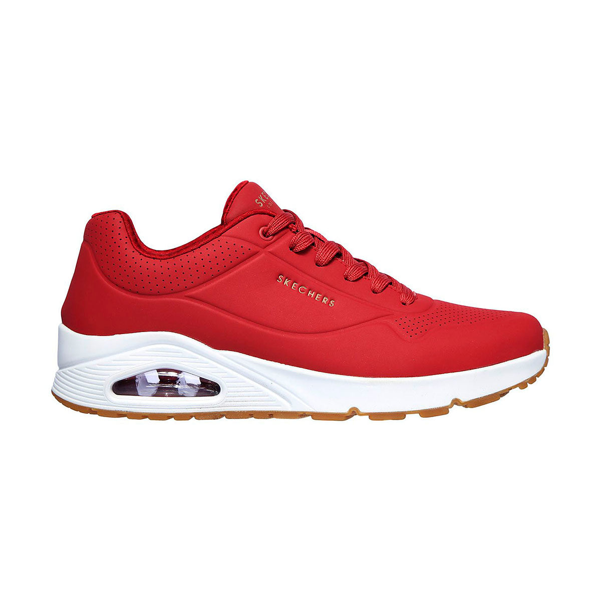 TENIS SKECHERS UNO STAND ON AIR PARA CABALLERO COLOR ROJO
