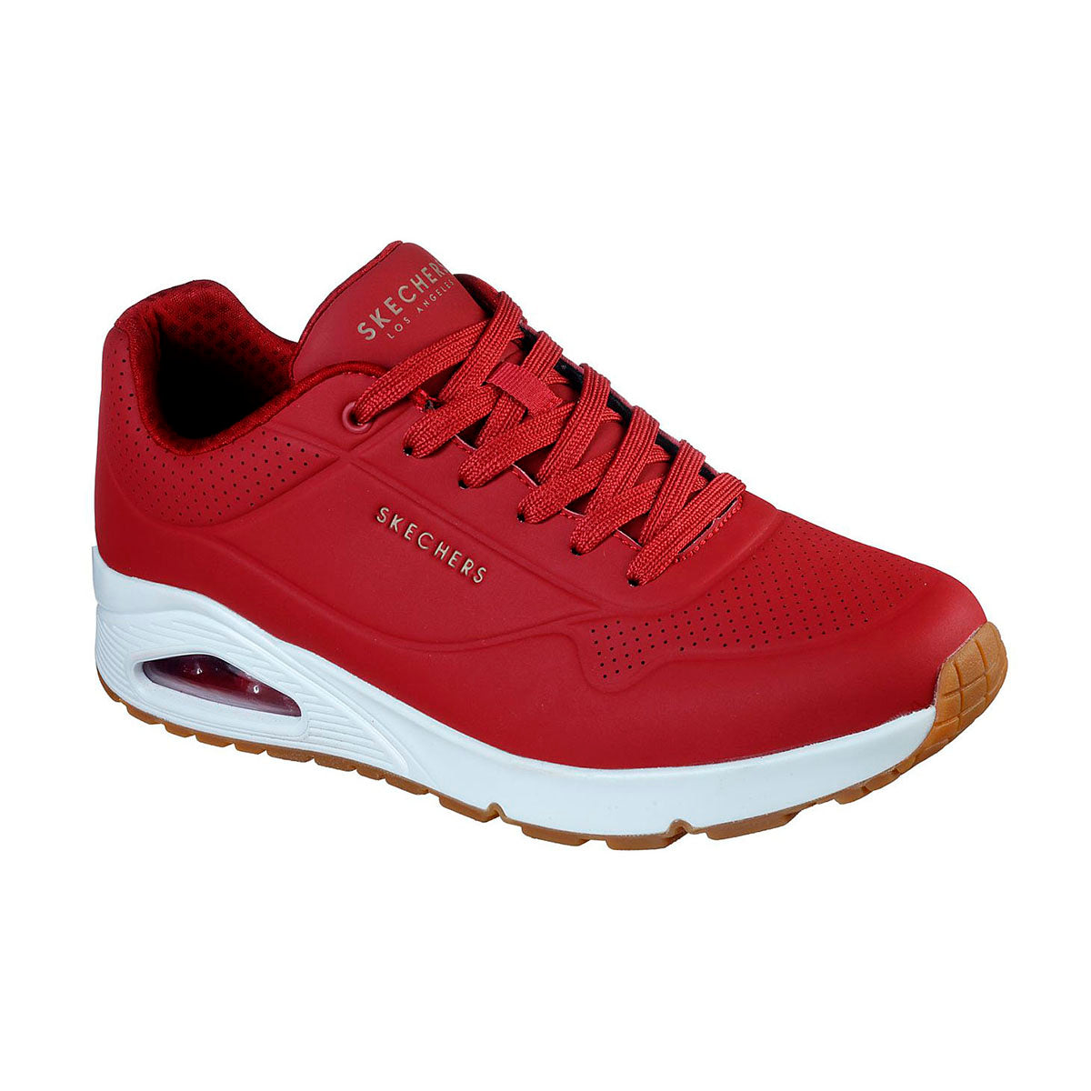 TENIS SKECHERS UNO STAND ON AIR PARA CABALLERO COLOR ROJO