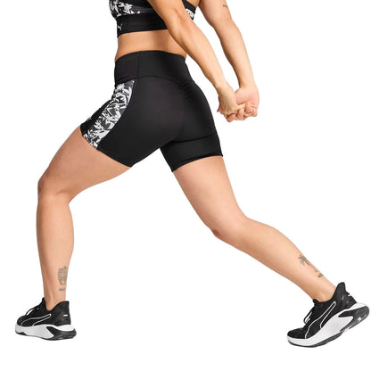 SHORT PUMA TROPICAL PARA DAMA COLOR NEGRO BLANCO