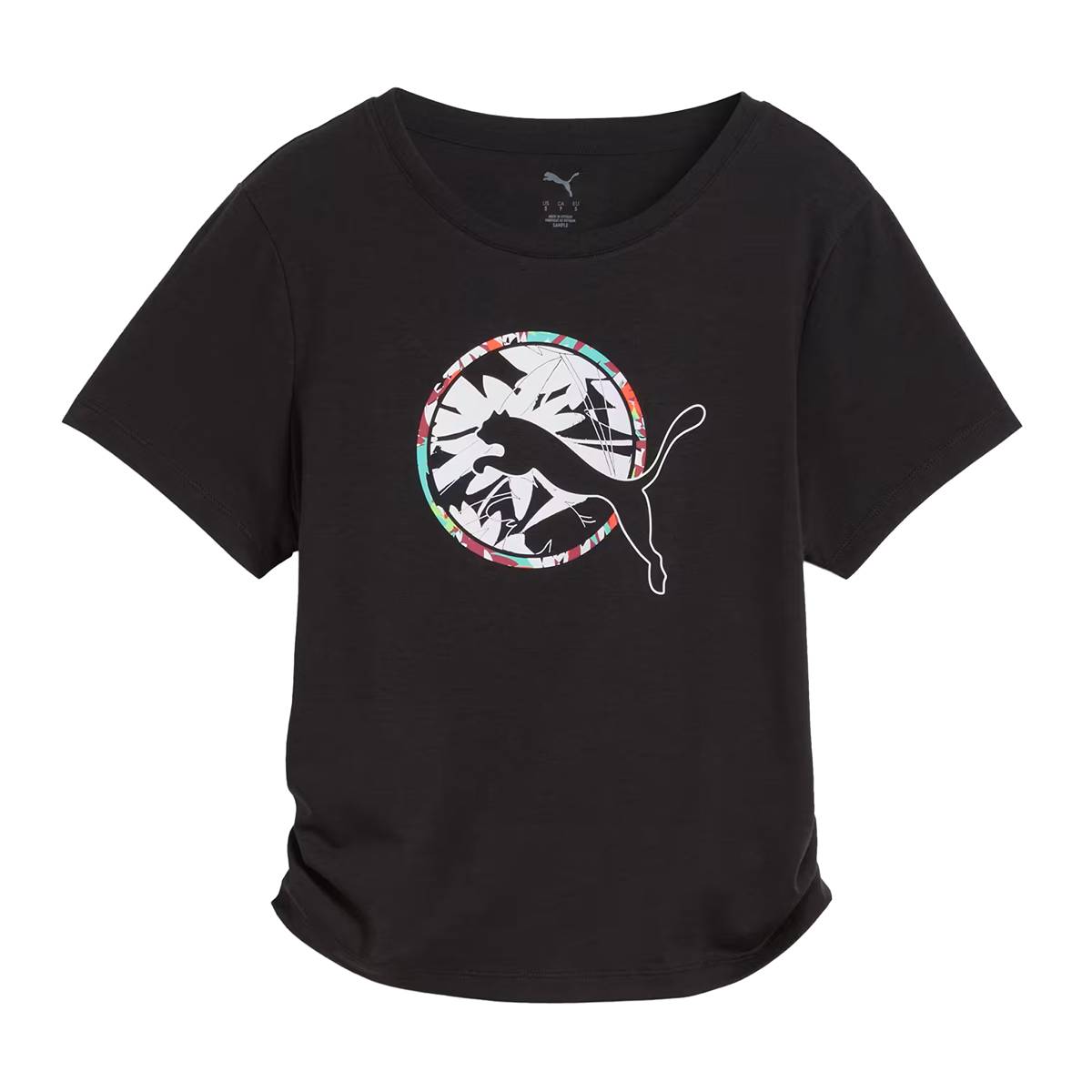 PLAYERA PUMA TROPICAL PARA DAMA COLOR NEGRO