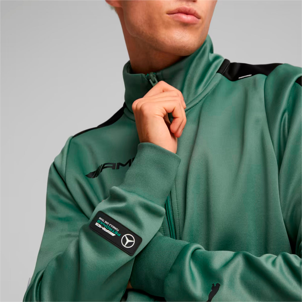 SUDADERA PUMA MOTORSPORT MT7 TRACK PARA CABALLERO COLOR VERDE
