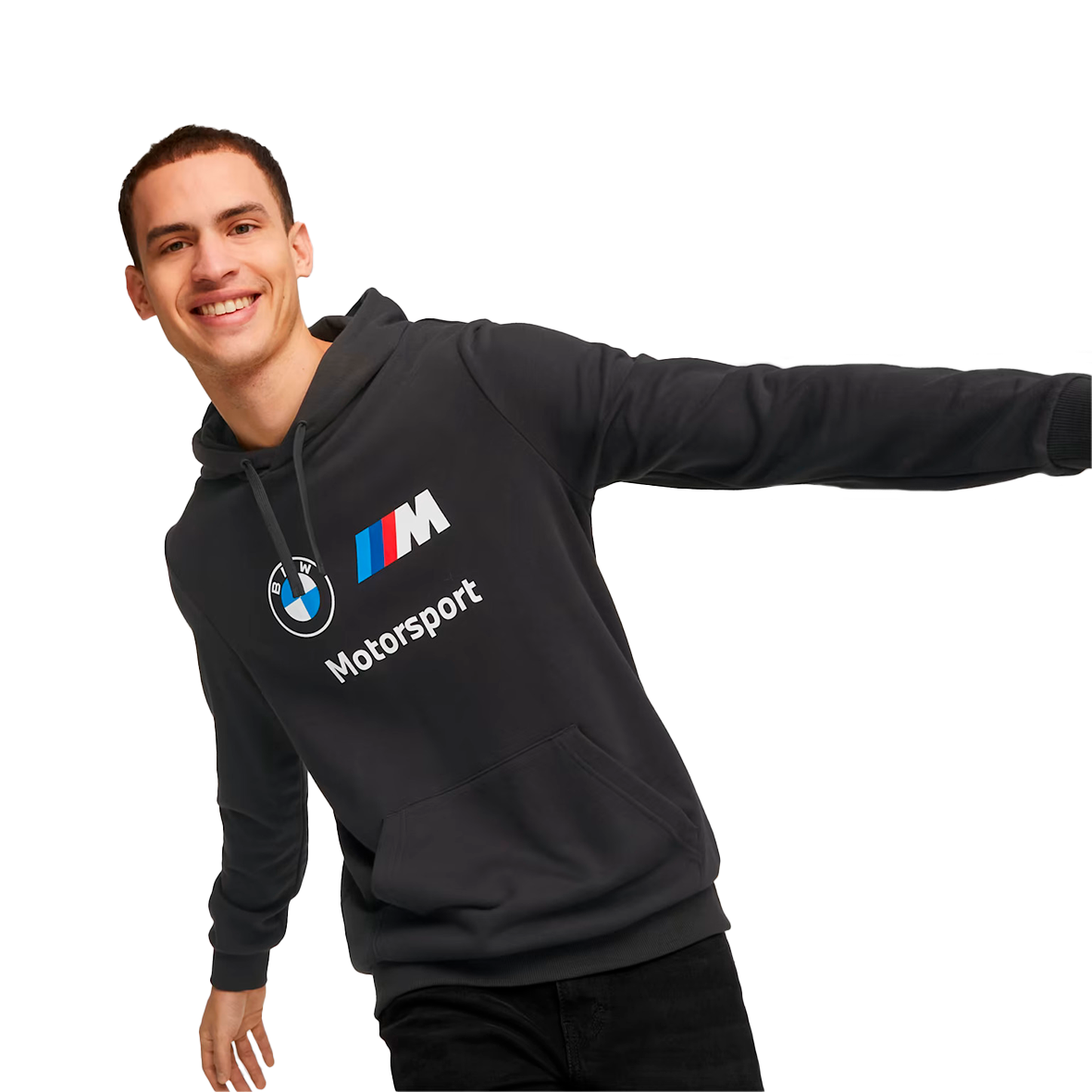 SUDADERA PUMA MOTORSPORT BMW PARA CABALLER COLOR NEGRO