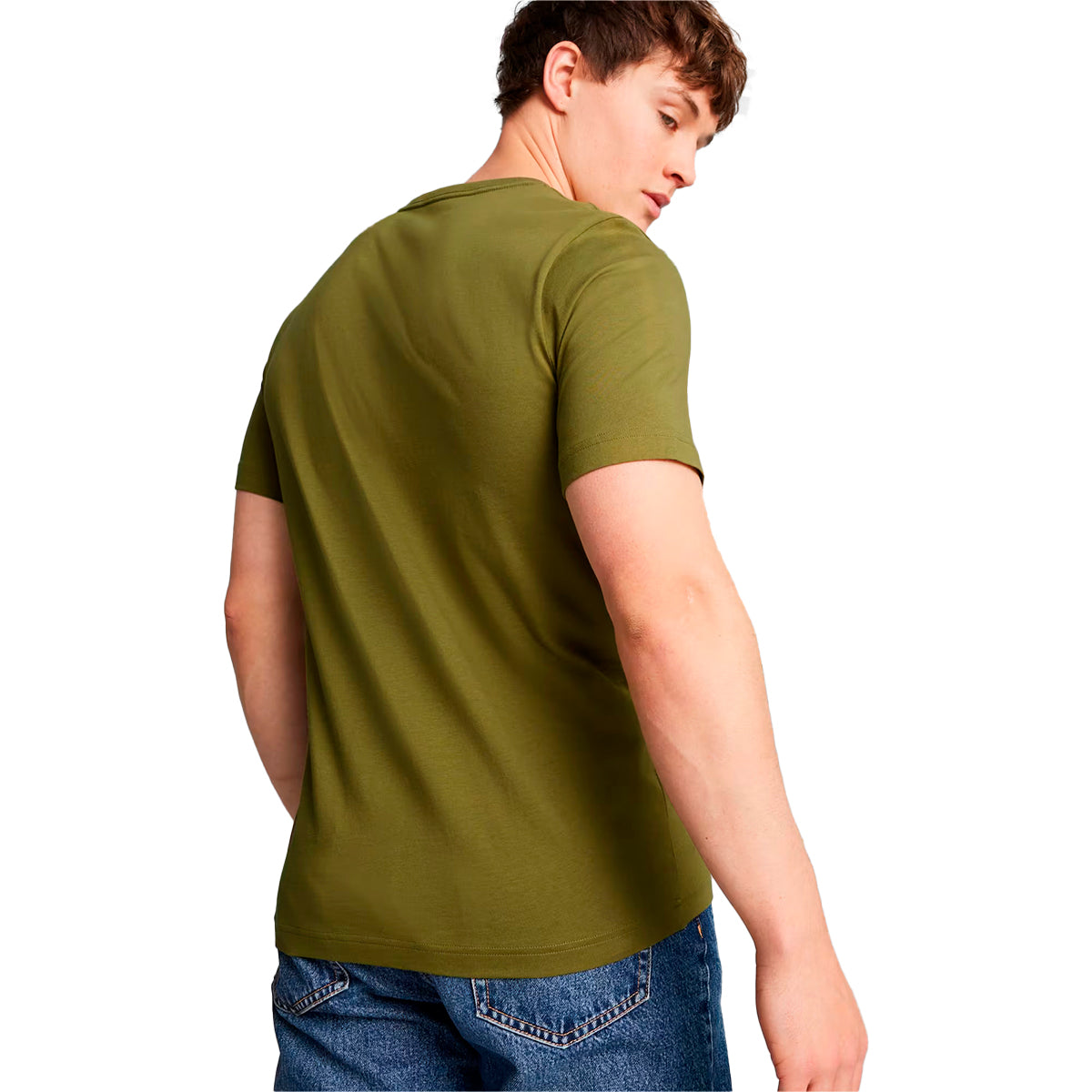 PLAYERA PUMA ESSENTIALS PARA CABALLERO COLOR OLIVO