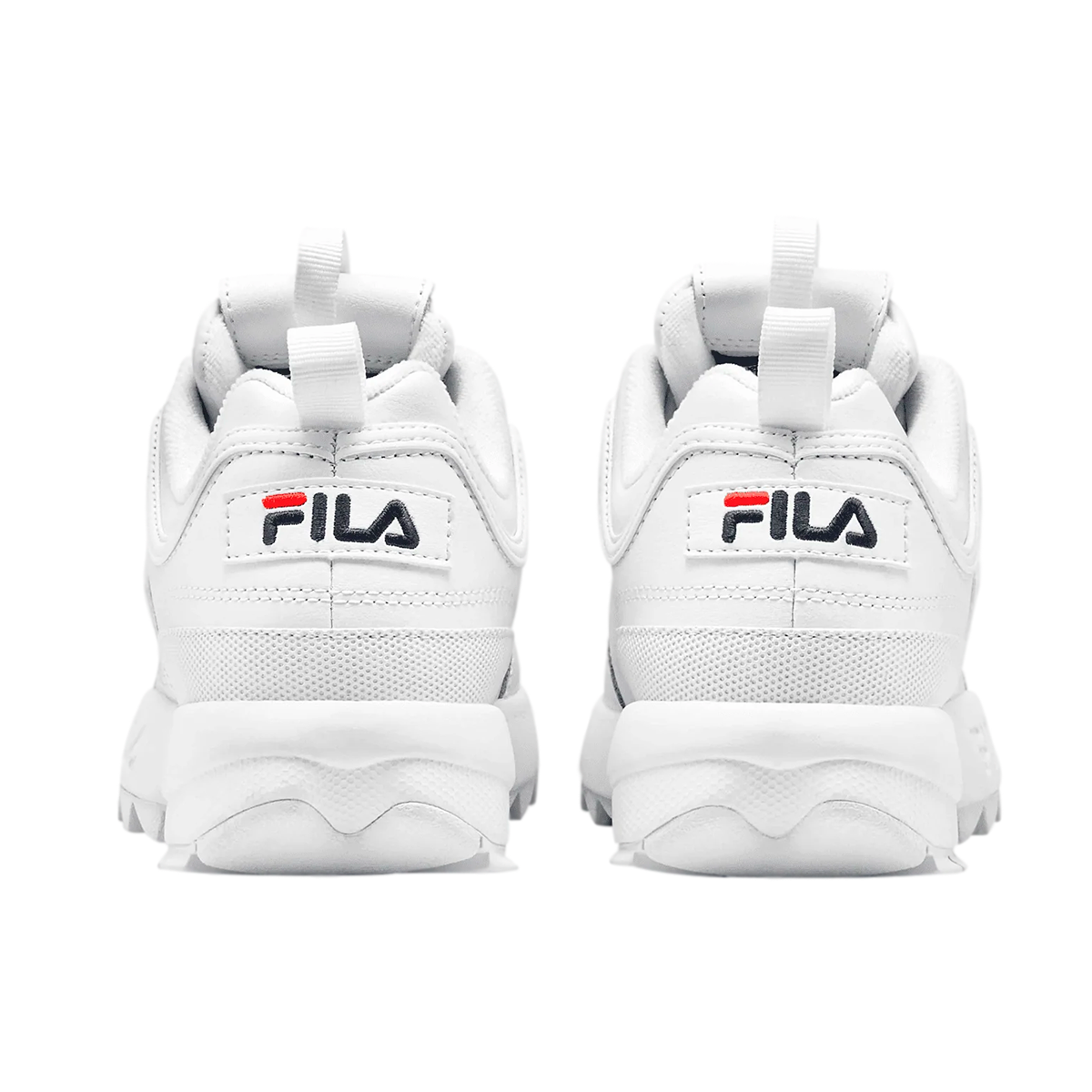 TENIS FILA DISRUPTOR II PREMIUM PARA DAMA BLANCO MARINO