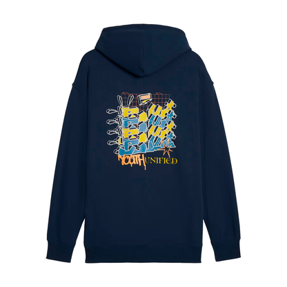 SUDADERA PUMA GRAPHICS PARA CABALLERO COLOR AZUL MARINO