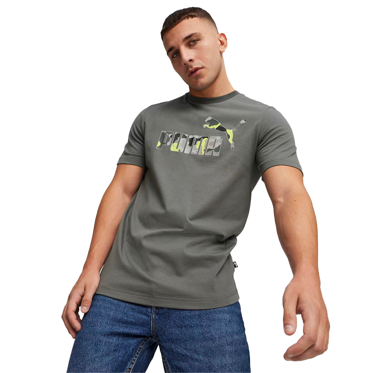 PLAYERA PUMA ESSENTIALS PARA CABALLERO COLOR GRIS