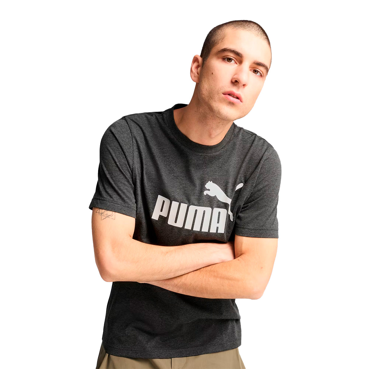 PLAYERA PUMA ESSENTIALS PARA CABALLERO COLOR GRIS