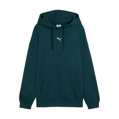 SUDADERA PUMA ESSENTIALS OVERSIZED PARA DAMA COLOR VERDE