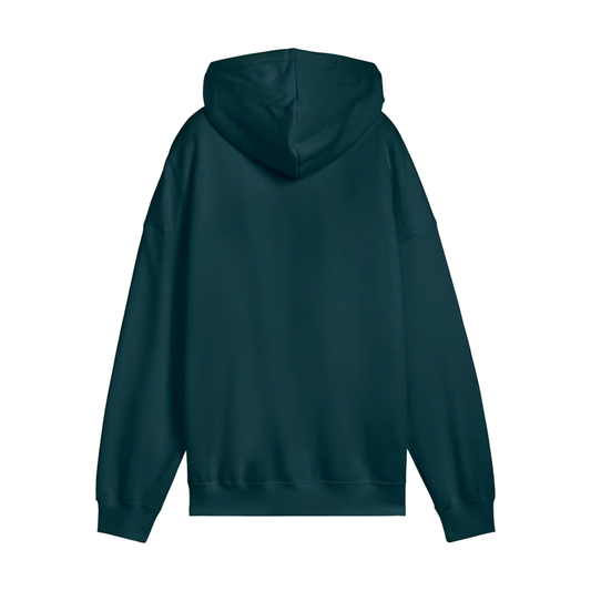 SUDADERA PUMA ESSENTIALS OVERSIZED PARA DAMA COLOR VERDE
