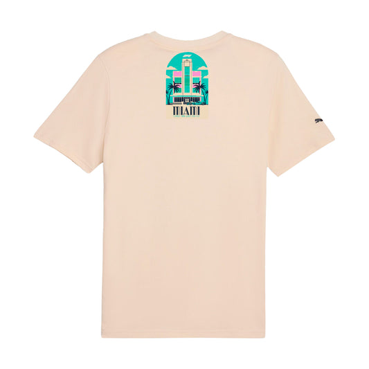 PLAYERA PUMA MOTORSPORT GP MIAMI PARA CABALLERO COLOR BEIGE
