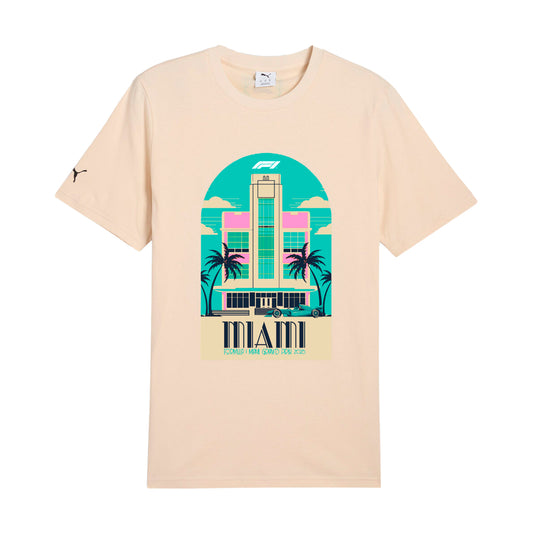 PLAYERA PUMA MOTORSPORT GP MIAMI PARA CABALLERO COLOR BEIGE