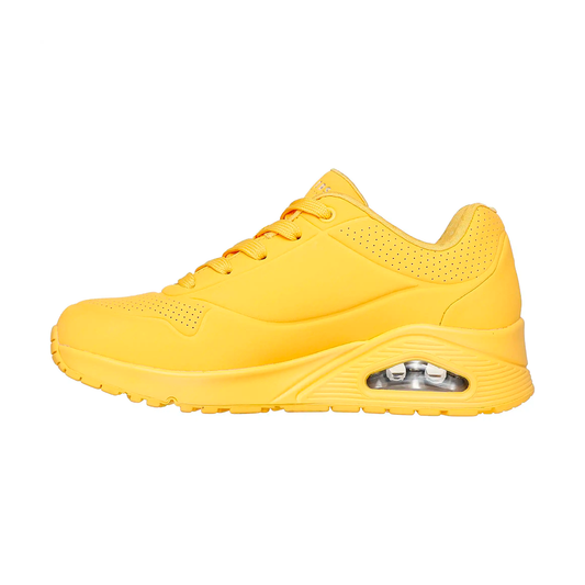 TENIS SKECHERS UNO STAND ON AIR PARA DAMA COLOR AMARILLO