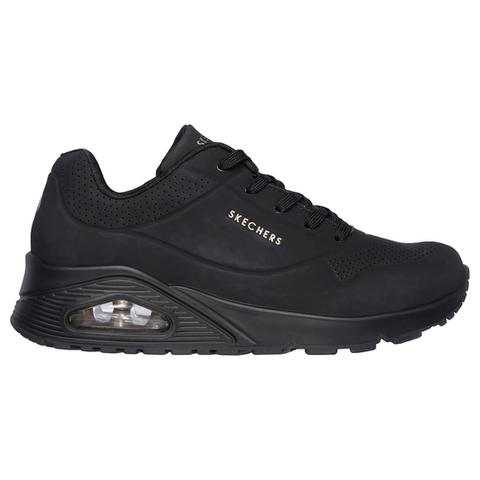 TENIS SKECHERS THE UNO PARA DAMA COLOR NEGRO MONOCROMO