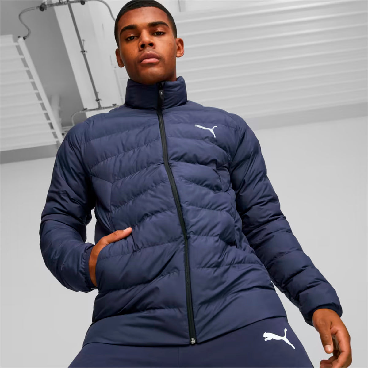 CHAMARRA PUMA ACTIVE PARA CABALLERO COLOR AZUL MARINO