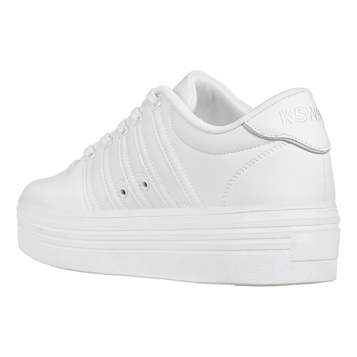 TENIS K-SWISS COURT PRO V HIGH PARA DAMA COLOR BLANCO