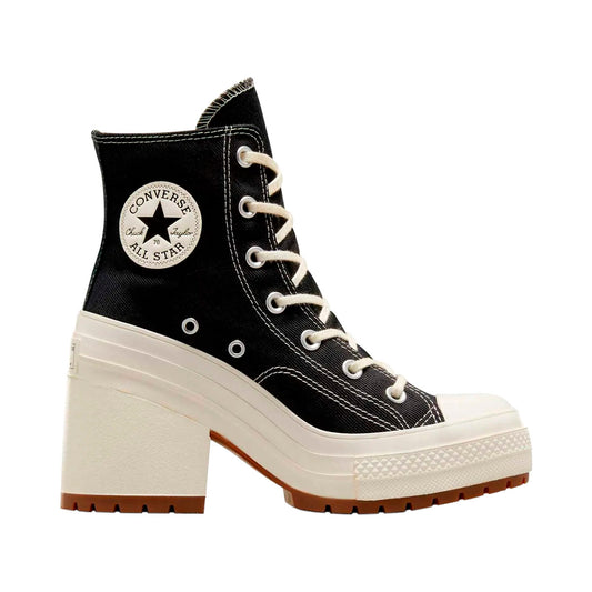 TENIS CONVERSE CHUCK TAYLOR 70 LUXE HEEL PARA DAMA COLOR NEGRO
