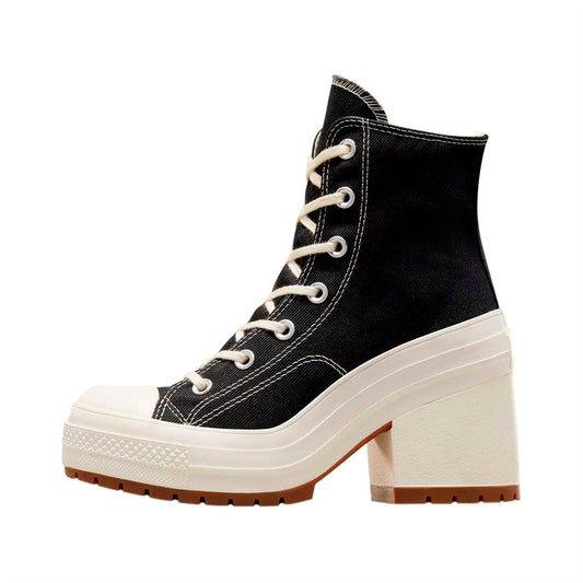 TENIS CONVERSE CHUCK TAYLOR 70 LUXE HEEL PARA DAMA COLOR NEGRO