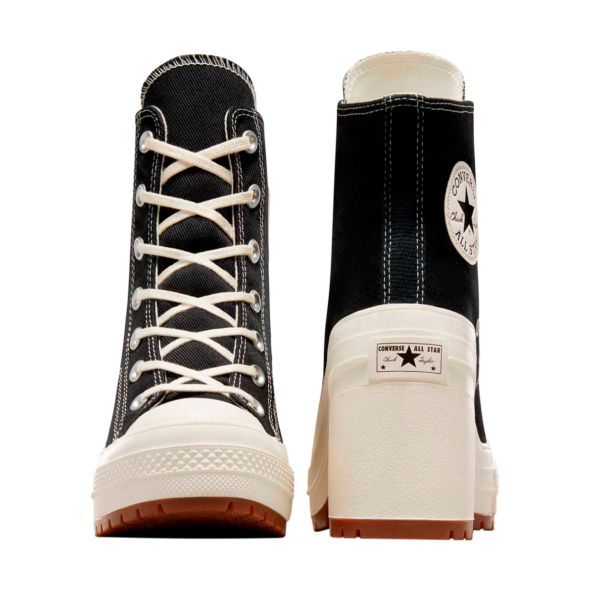 TENIS CONVERSE CHUCK TAYLOR 70 LUXE HEEL PARA DAMA COLOR NEGRO